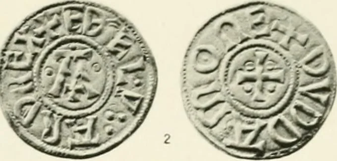 An illustration from A catalogue of English coins in the British museum. Anglo-Saxon series .., 1887, leaf 420