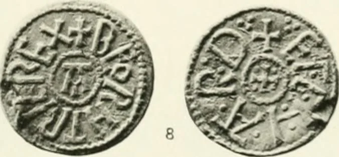 An illustration from A catalogue of English coins in the British museum. Anglo-Saxon series .., 1887, leaf 420