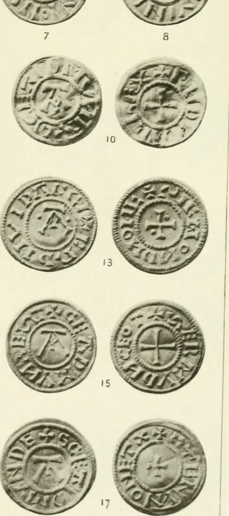 An illustration from A catalogue of English coins in the British museum. Anglo-Saxon series .., 1887, leaf 426