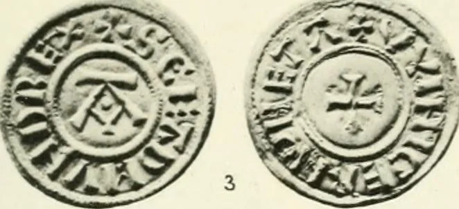An illustration from A catalogue of English coins in the British museum. Anglo-Saxon series .., 1887, leaf 428