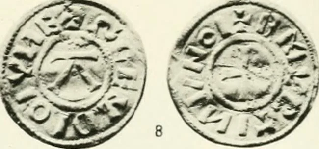An illustration from A catalogue of English coins in the British museum. Anglo-Saxon series .., 1887, leaf 428