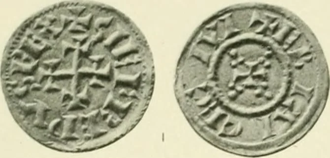 An illustration from A catalogue of English coins in the British museum. Anglo-Saxon series .., 1887, leaf 442