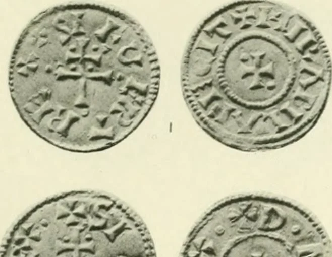 An illustration from A catalogue of English coins in the British museum. Anglo-Saxon series .., 1887, leaf 444