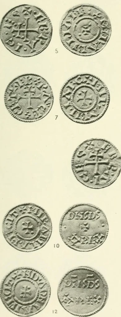 An illustration from A catalogue of English coins in the British museum. Anglo-Saxon series .., 1887, leaf 444