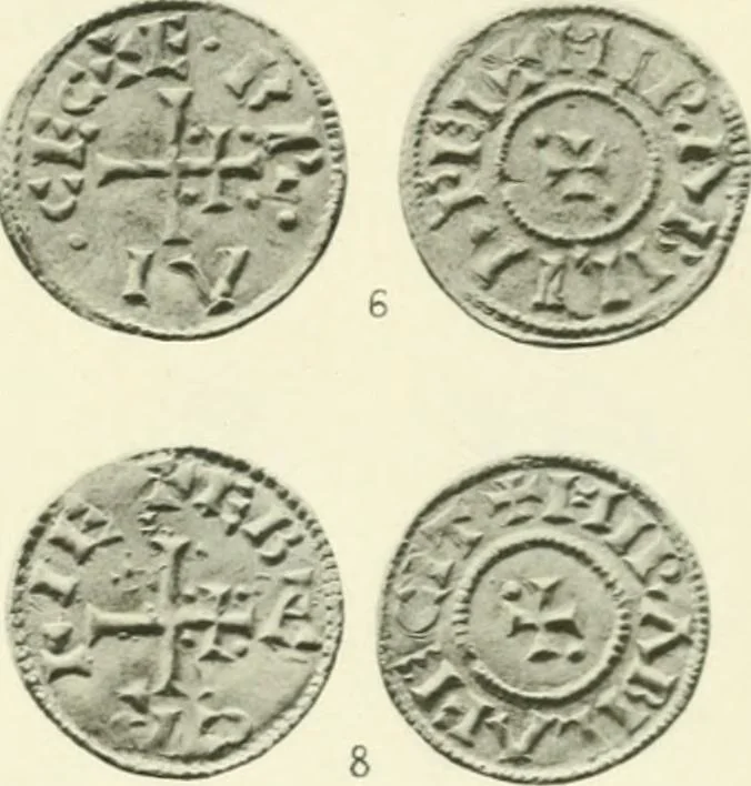 An illustration from A catalogue of English coins in the British museum. Anglo-Saxon series .., 1887, leaf 444