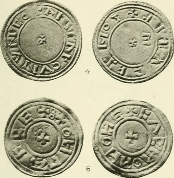 An illustration from A catalogue of English coins in the British museum. Anglo-Saxon series .., 1887, leaf 448