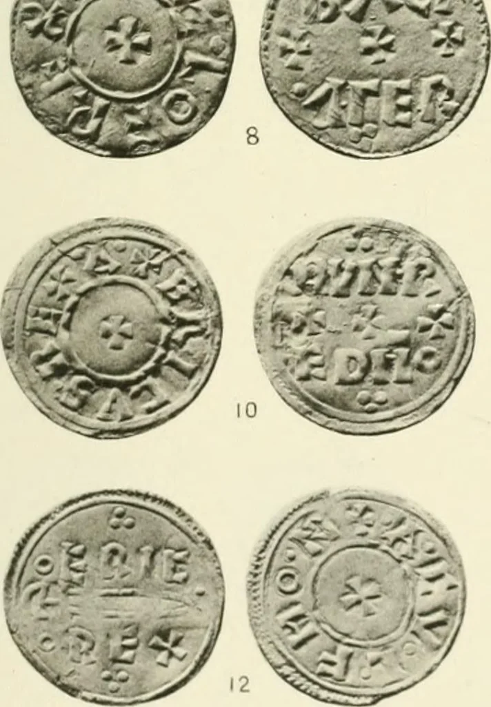 An illustration from A catalogue of English coins in the British museum. Anglo-Saxon series .., 1887, leaf 448
