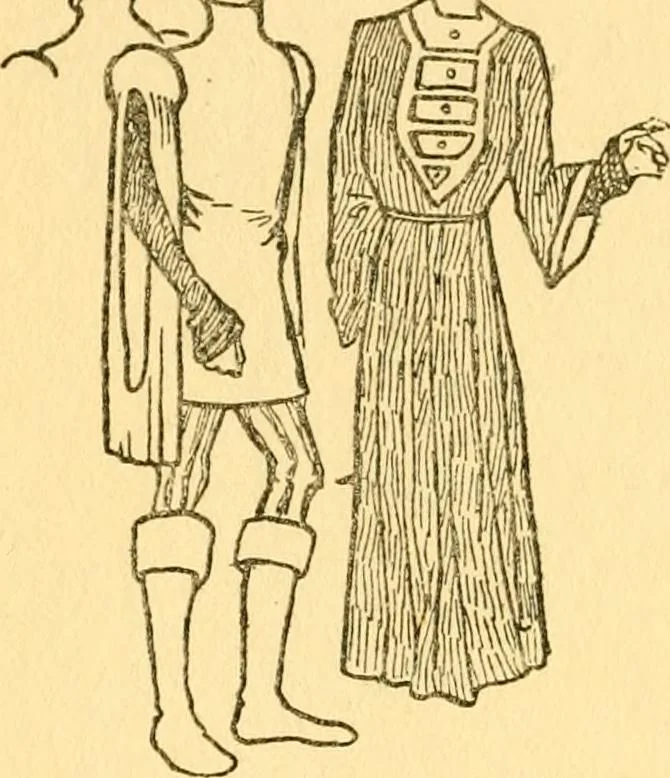 An illustration from English costume, 1906, leaf 182