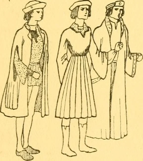 An illustration from English costume, 1906, leaf 203