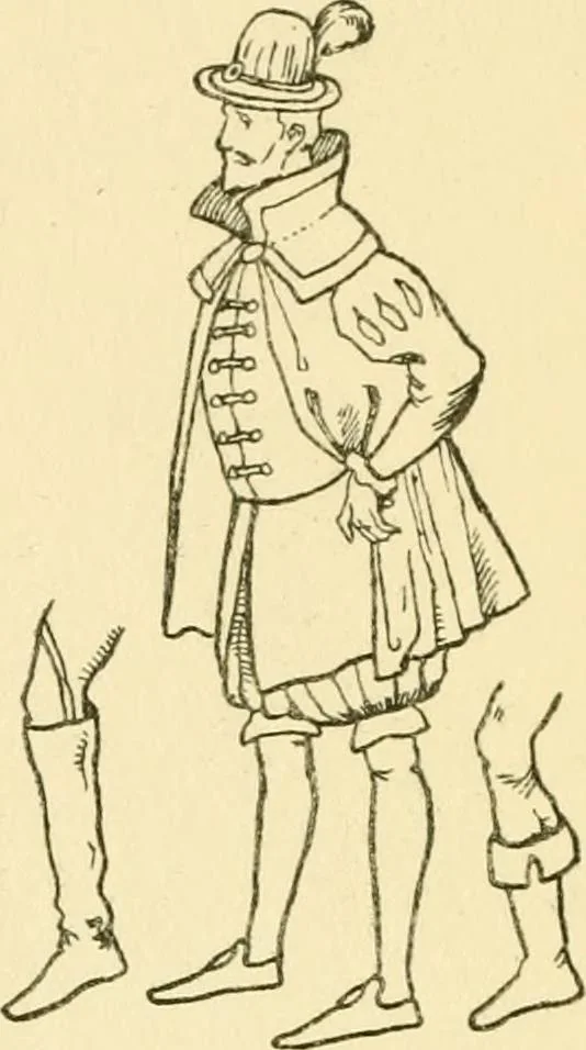 An illustration from English costume, 1906, leaf 107