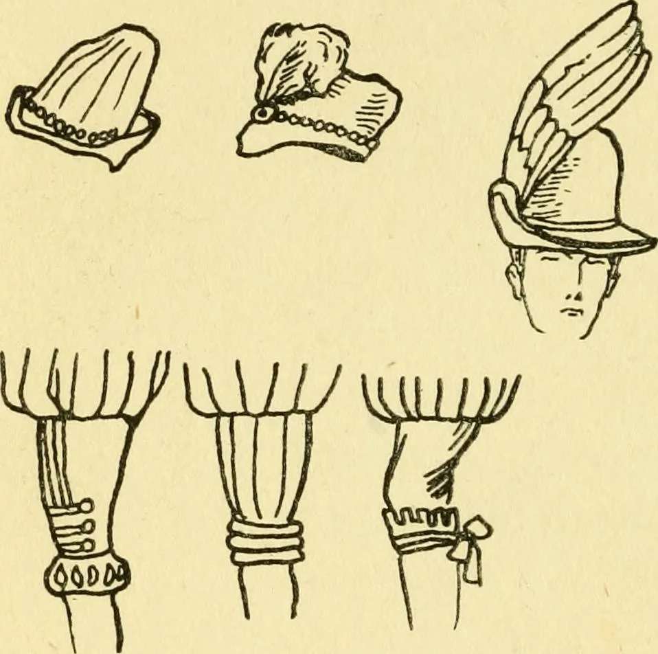 An illustration from English costume, 1906, leaf 128