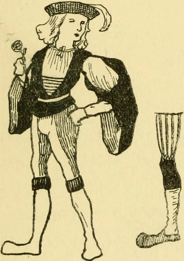 An illustration from English costume, 1906, leaf 13