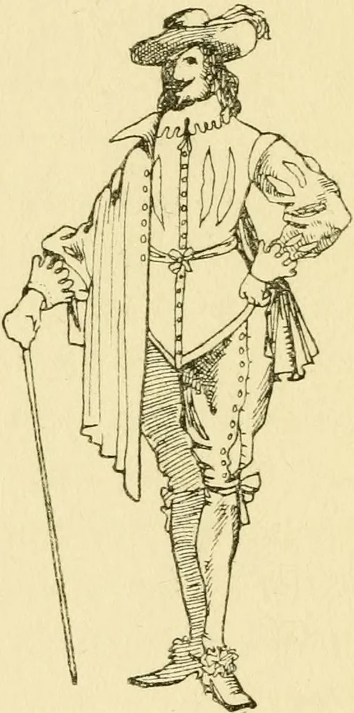 An illustration from English costume, 1906, leaf 187
