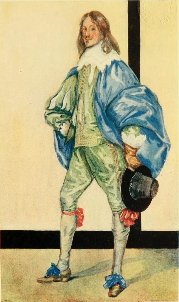 An illustration from English costume, 1906, leaf 195