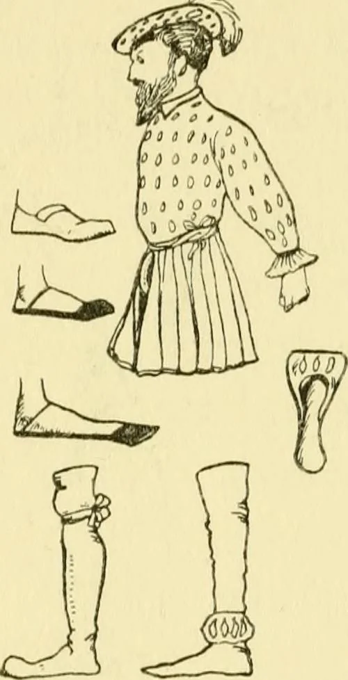 An illustration from English costume, 1906, leaf 70