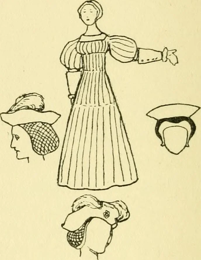 An illustration from English costume, 1906, leaf 82