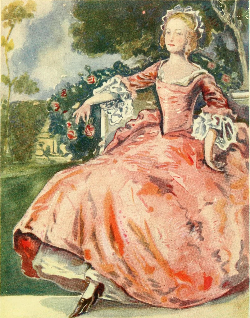 An illustration from English costume, 1906, leaf 105