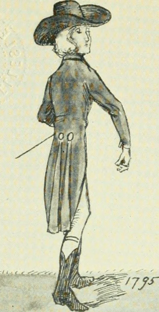 An illustration from English costume, 1906, leaf 164