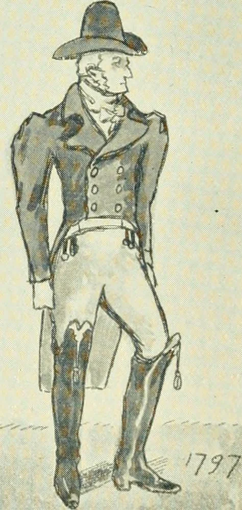 An illustration from English costume, 1906, leaf 164