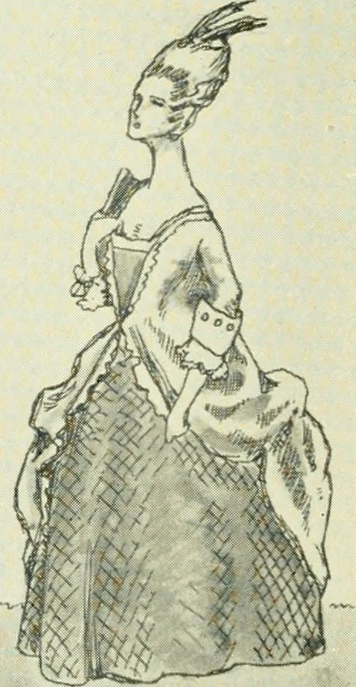 An illustration from English costume, 1906, leaf 166