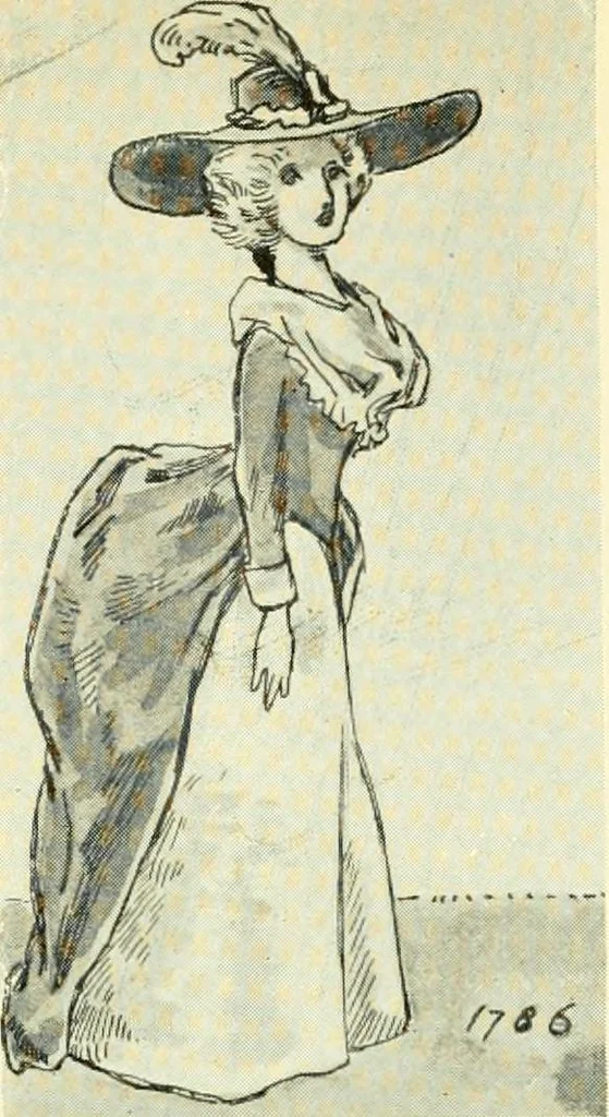 An illustration from English costume, 1906, leaf 168