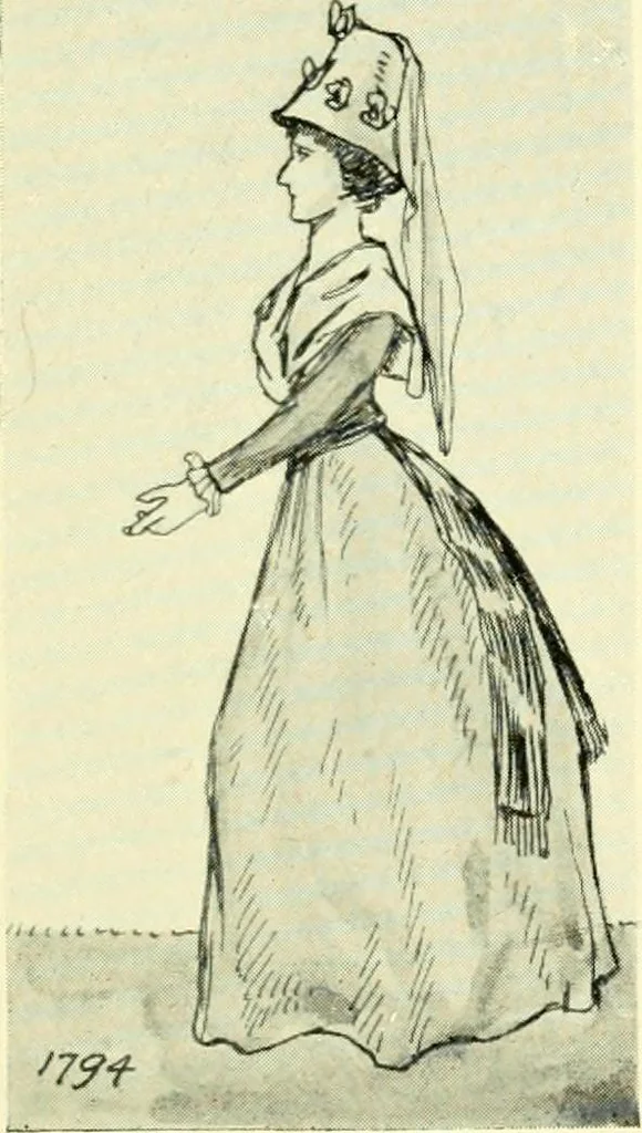 An illustration from English costume, 1906, leaf 169