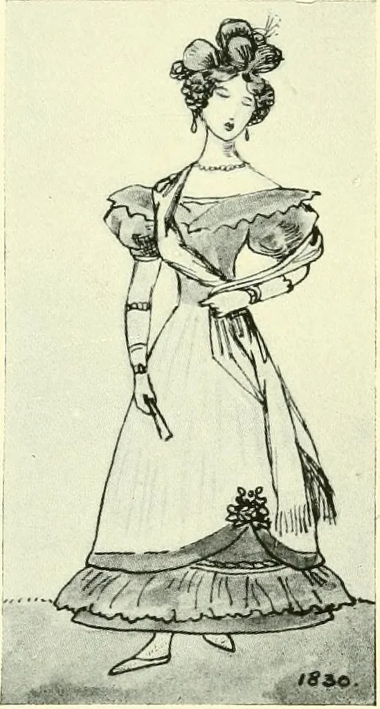 An illustration from English costume, 1906, leaf 171