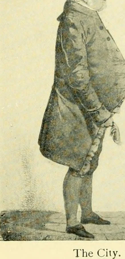An illustration from English costume, 1906, leaf 174