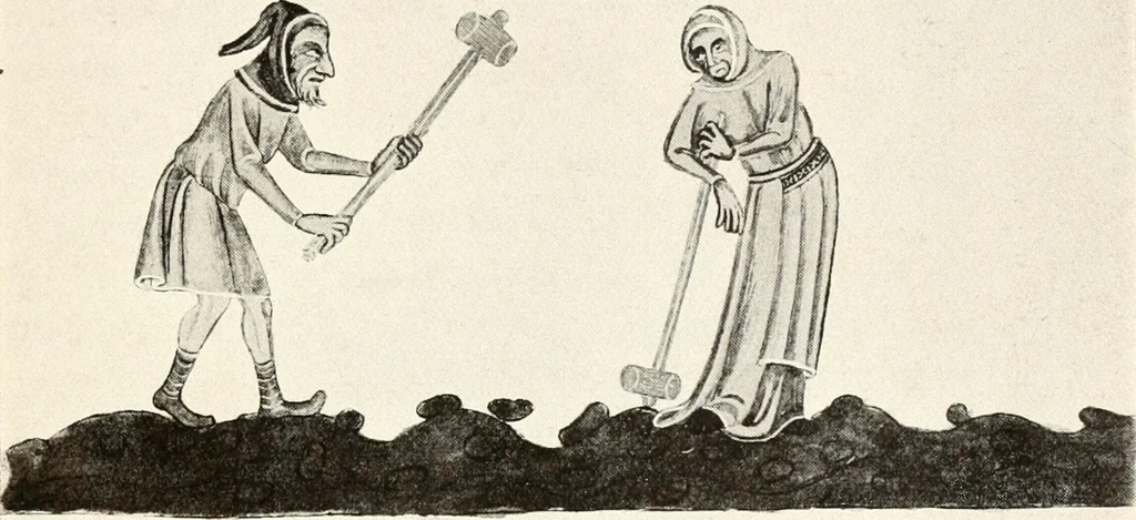 An illustration from English costume from prehistoric times to the end of the eighteenth century, 1910, leaf 103