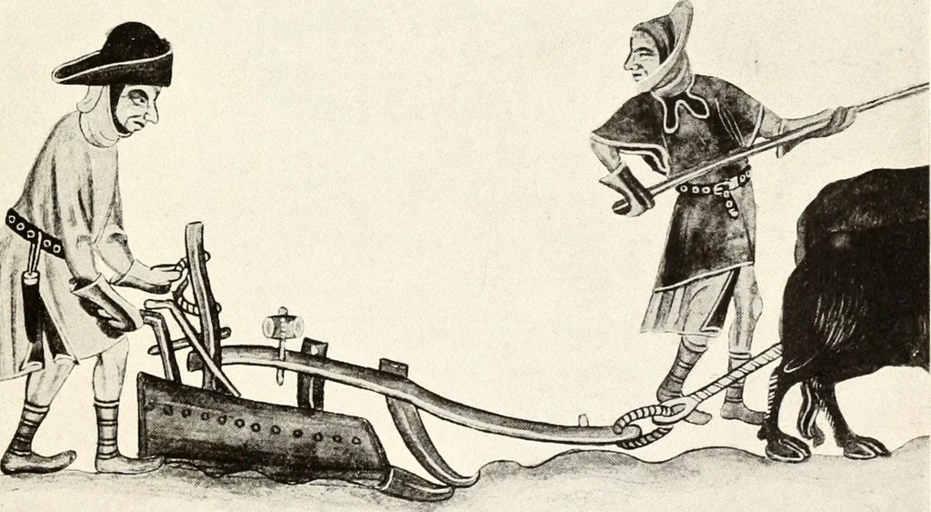 An illustration from English costume from prehistoric times to the end of the eighteenth century, 1910, leaf 103