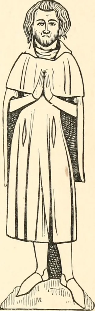 An illustration from English costume from prehistoric times to the end of the eighteenth century, 1910, leaf 105