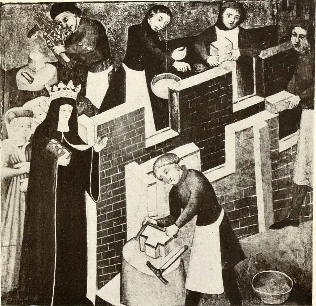 An illustration from English costume from prehistoric times to the end of the eighteenth century, 1910, leaf 117