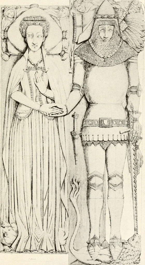 An illustration from English costume from prehistoric times to the end of the eighteenth century, 1910, leaf 131