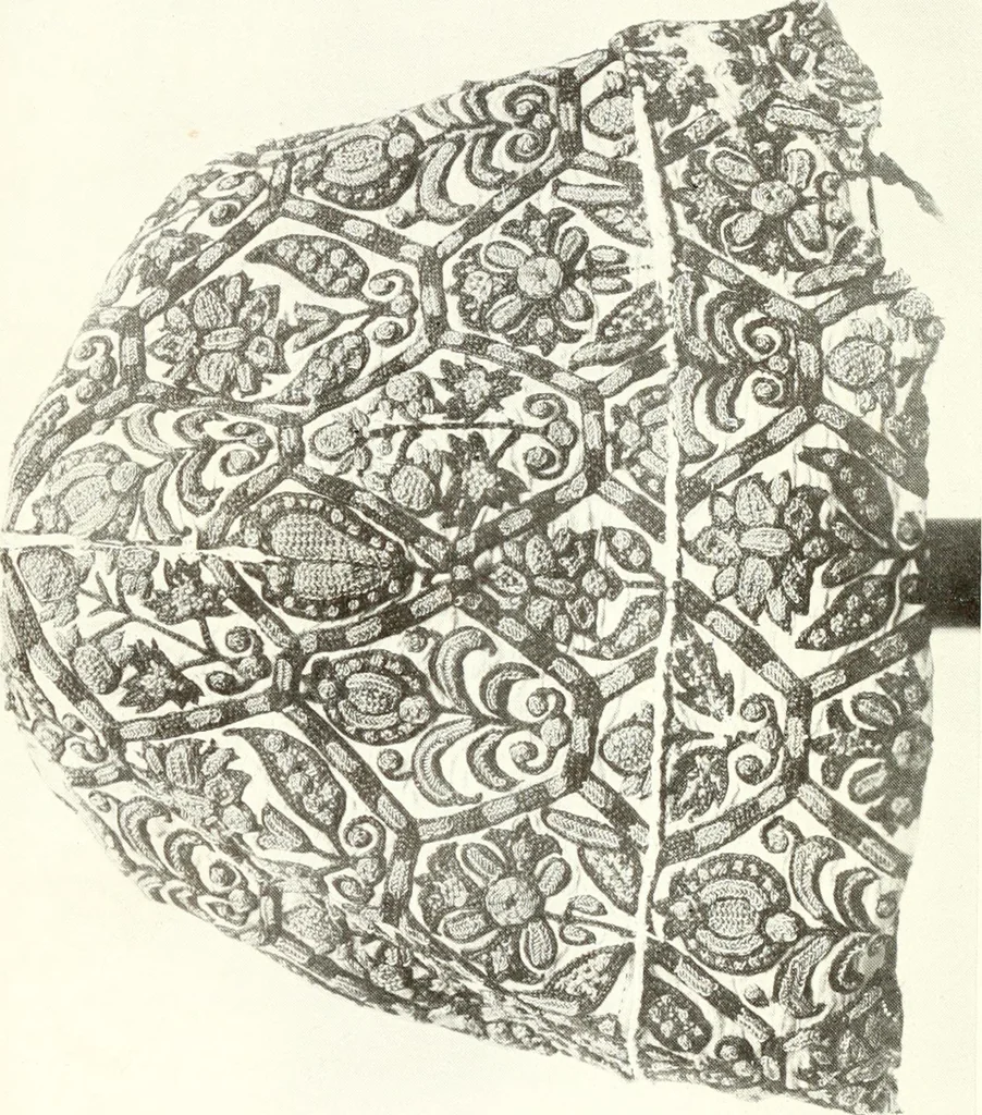An illustration from English costume from prehistoric times to the end of the eighteenth century, 1910, leaf 156