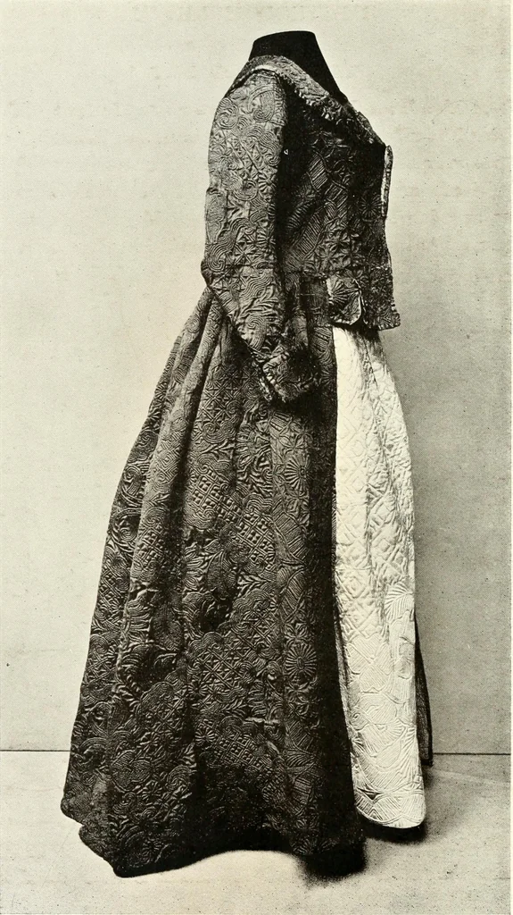 An illustration from English costume from prehistoric times to the end of the eighteenth century, 1910, leaf 218