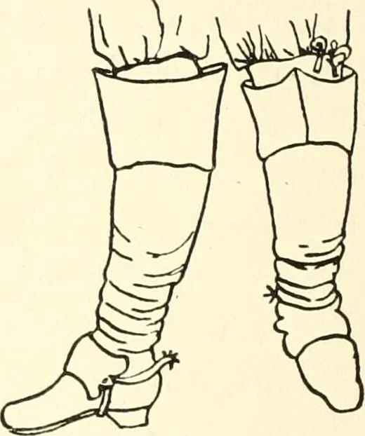 An illustration from English costume from prehistoric times to the end of the eighteenth century, 1910, leaf 244