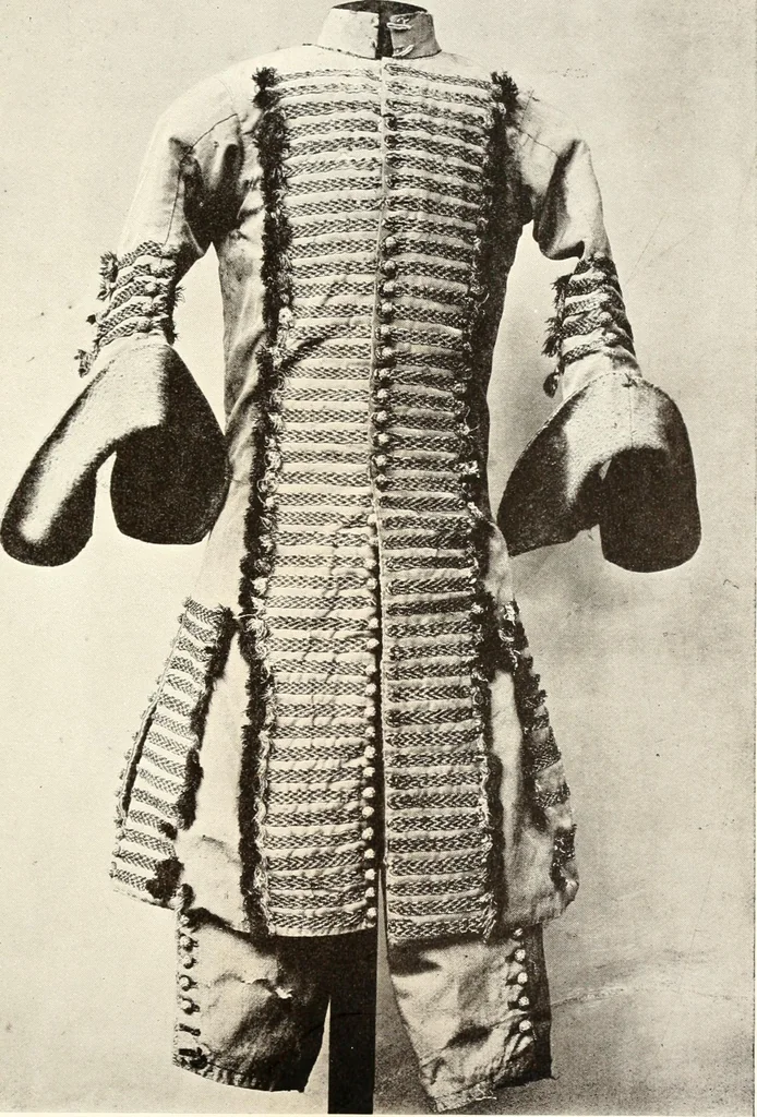 An illustration from English costume from prehistoric times to the end of the eighteenth century, 1910, leaf 247