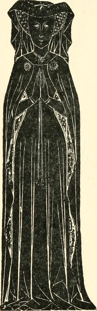 An illustration from English costume from prehistoric times to the end of the eighteenth century, 1910, leaf 264