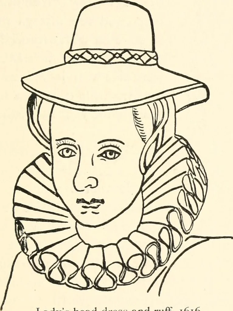 An illustration from English costume from prehistoric times to the end of the eighteenth century, 1910, leaf 275