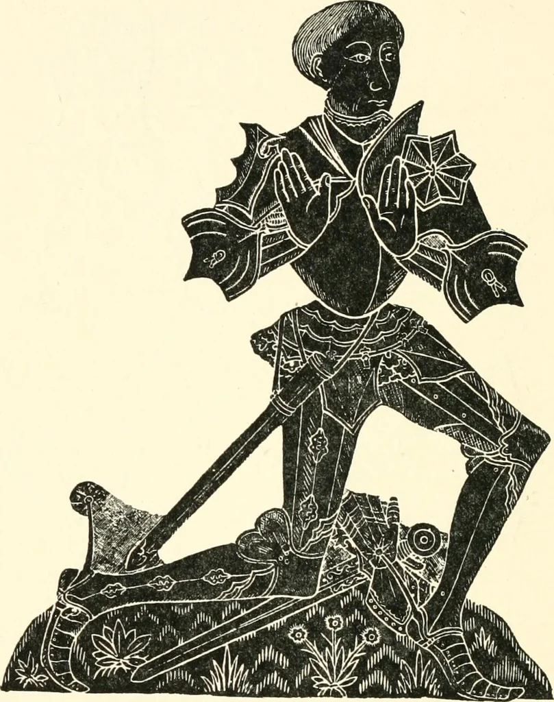 An illustration from English costume from prehistoric times to the end of the eighteenth century, 1910, leaf 332