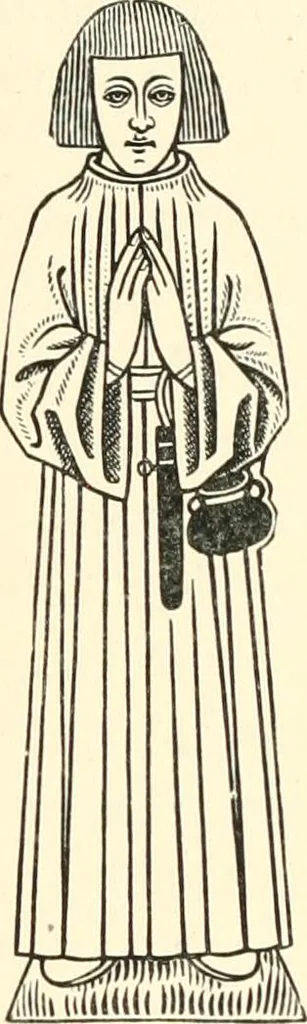 An illustration from English costume from prehistoric times to the end of the eighteenth century, 1910, leaf 382