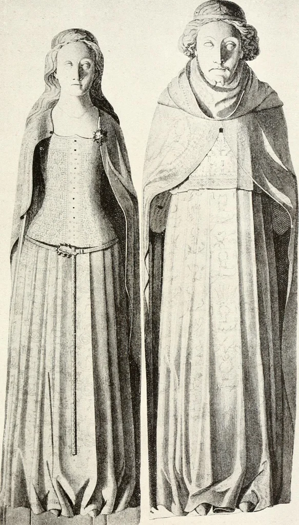 An illustration from English costume from prehistoric times to the end of the eighteenth century, 1910, leaf 411