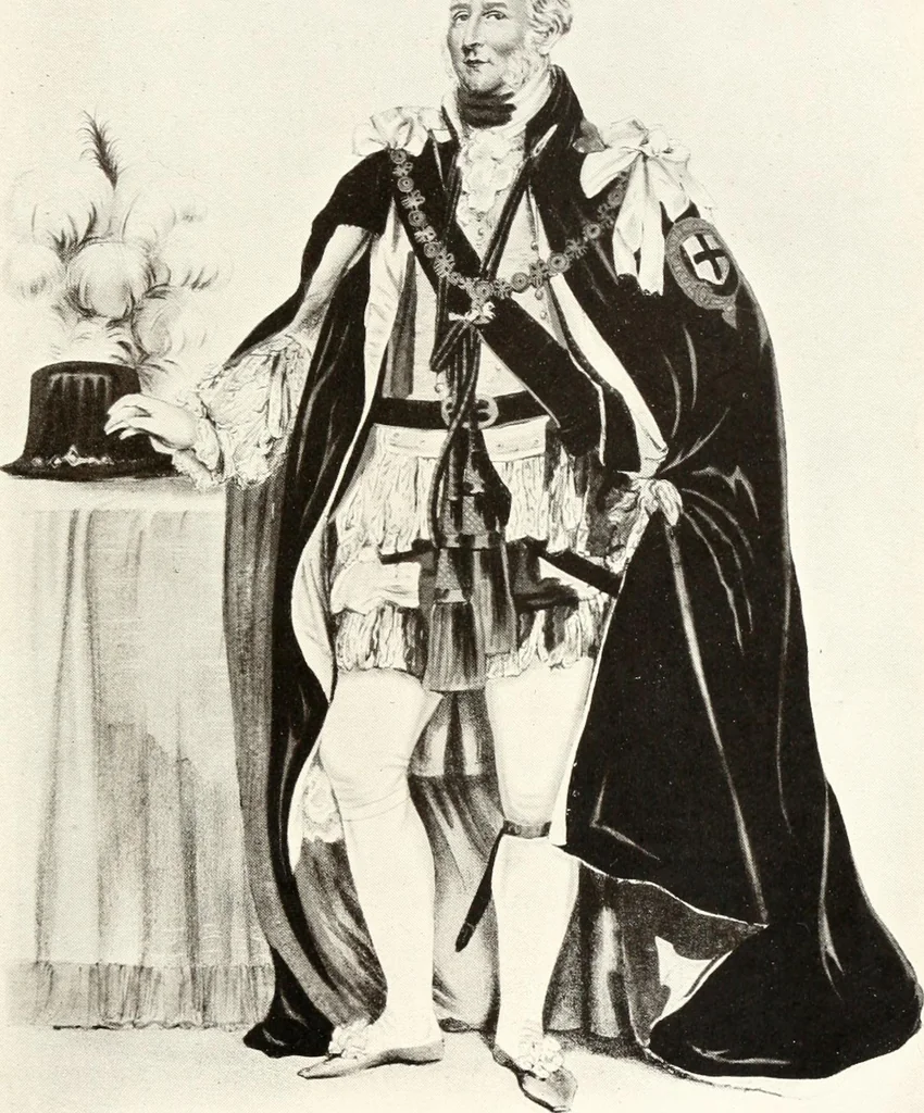 An illustration from English costume from prehistoric times to the end of the eighteenth century, 1910, leaf 415