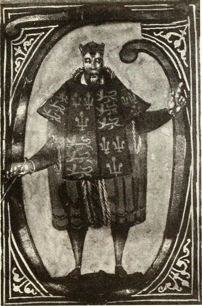 An illustration from English costume from prehistoric times to the end of the eighteenth century, 1910, leaf 419