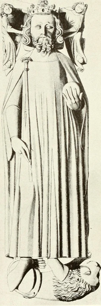 An illustration from English costume from prehistoric times to the end of the eighteenth century, 1910, leaf 98