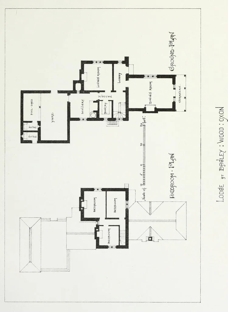 An illustration from English country houses. Forty-five views and plans of recently erected mansions, private residences, parsonage-houses, farm-houses, lodges, and cottages: with a practical treatise on house-building, 1870, leaf 145