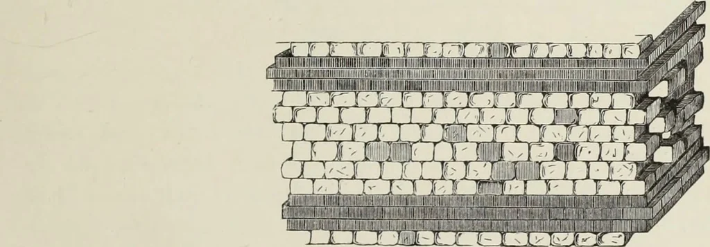 An illustration from English country houses. Forty-five views and plans of recently erected mansions, private residences, parsonage-houses, farm-houses, lodges, and cottages: with a practical treatise on house-building, 1870, leaf 21