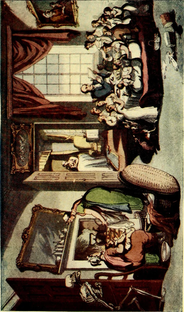 An illustration from The English dance of death, from the designs of Thomas Rowlandson;, 1903, leaf 113