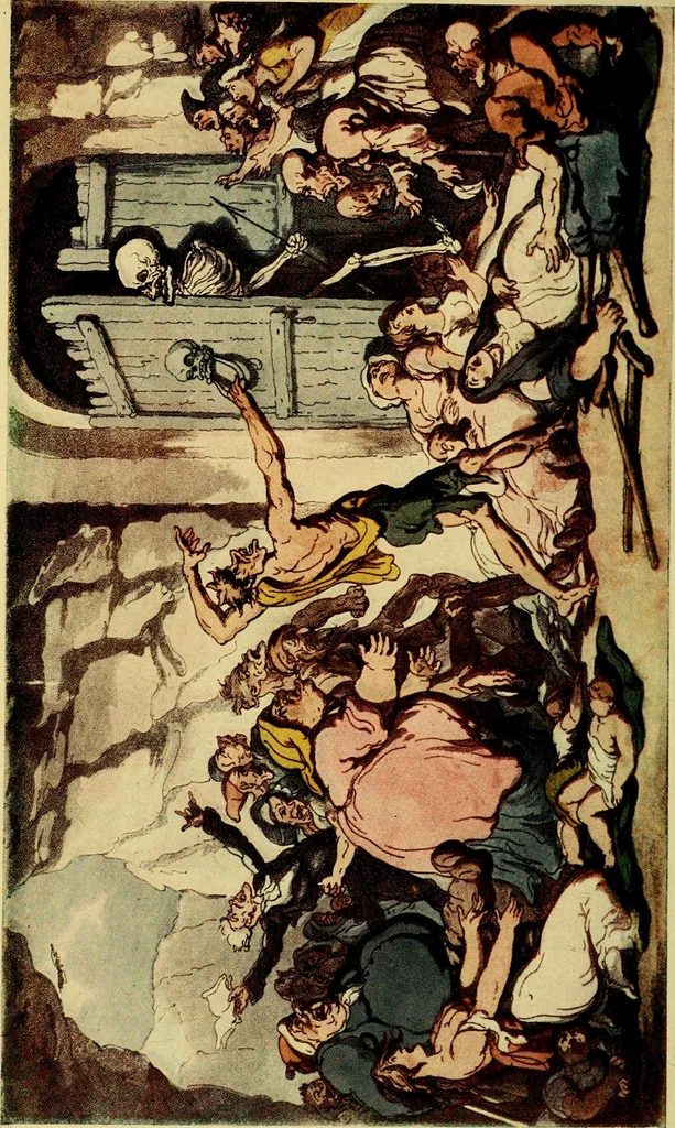 An illustration from The English dance of death, from the designs of Thomas Rowlandson;, 1903, leaf 120