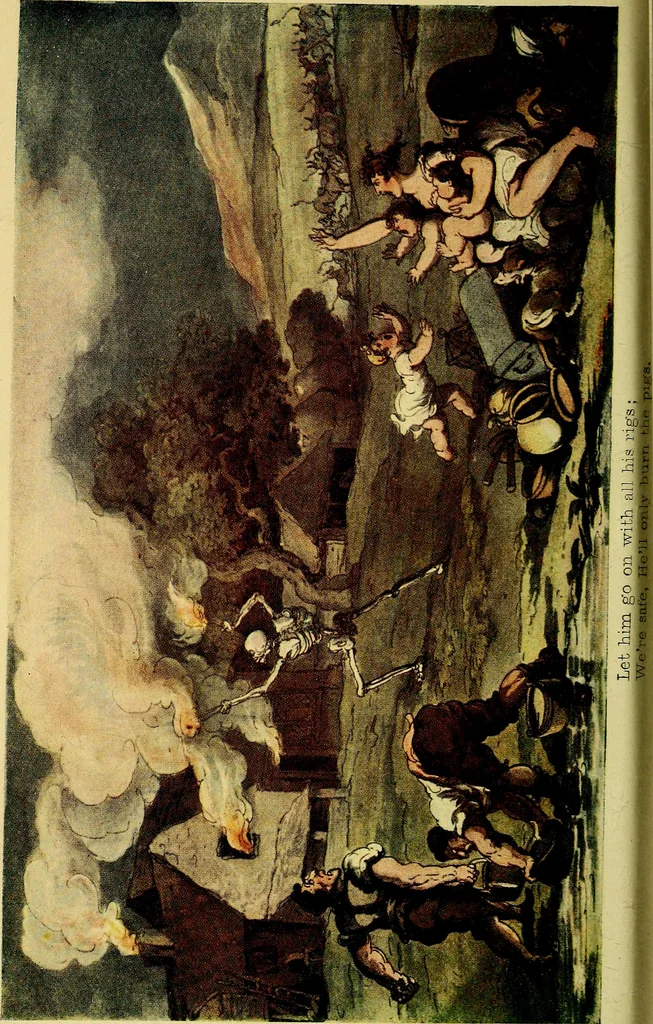 An illustration from The English dance of death, from the designs of Thomas Rowlandson;, 1903, leaf 126